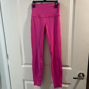 Lululemon Align Size 4 Vibrant Pink High-Waisted Leggings